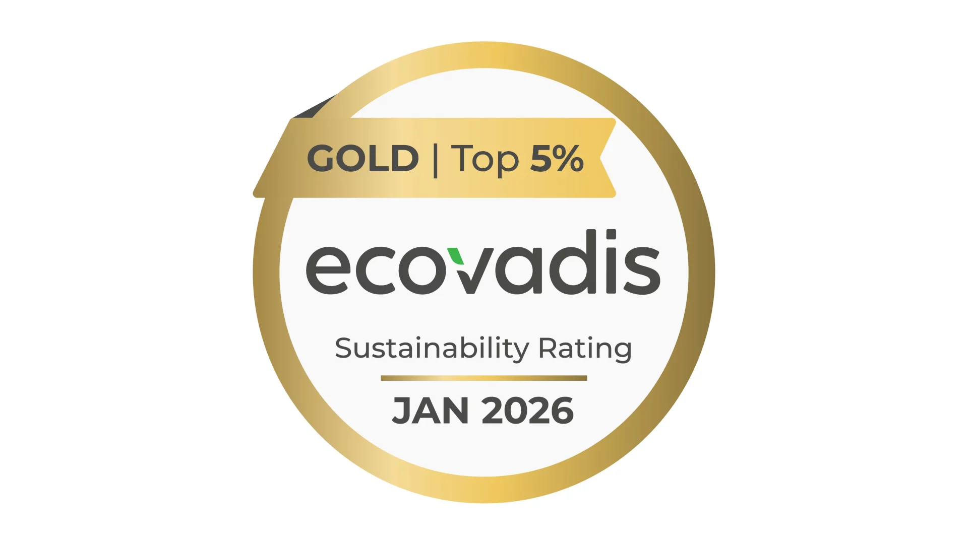 Ansicht Siegel ecovadis Gold